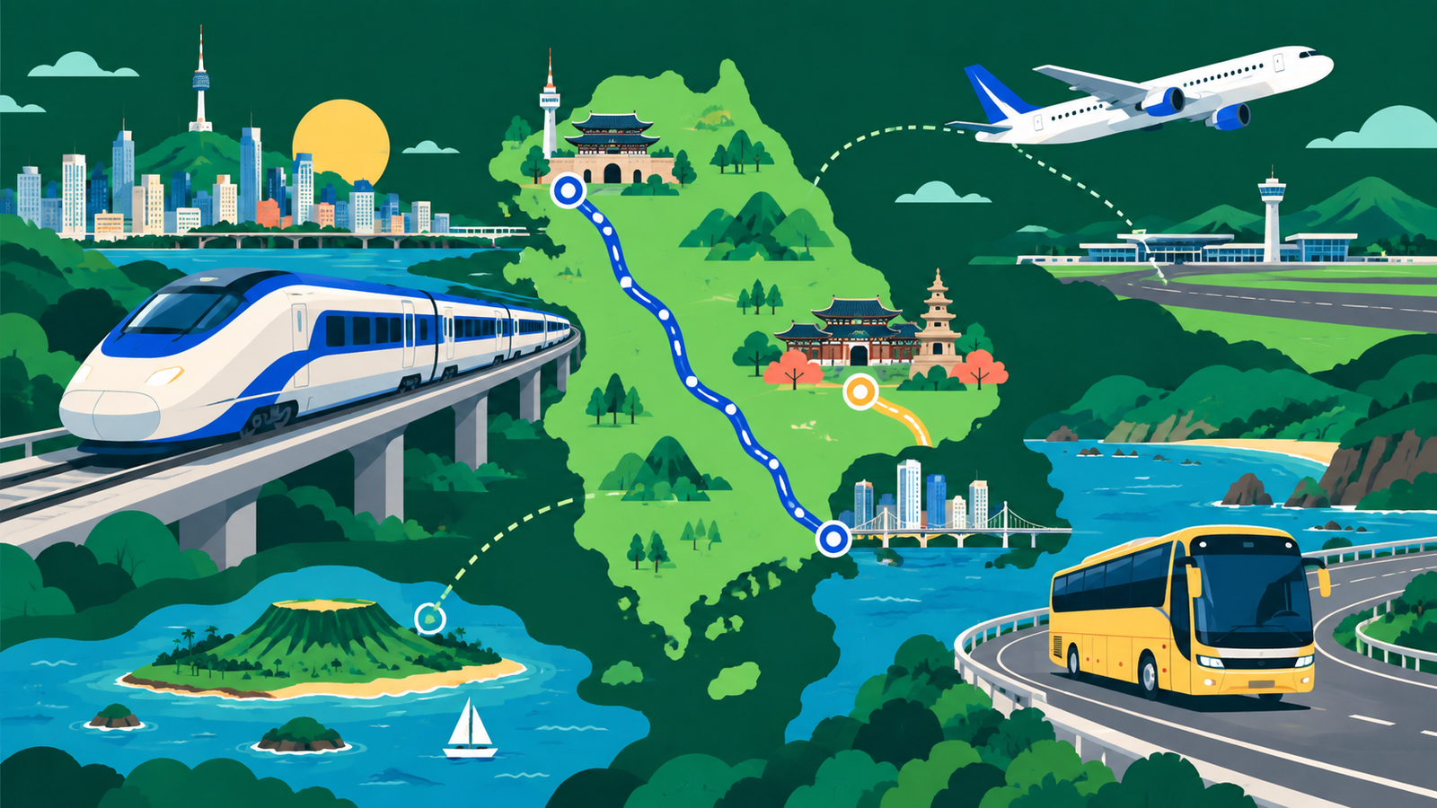 KTX, Domestic Flight, or Bus? How to Travel Around Korea