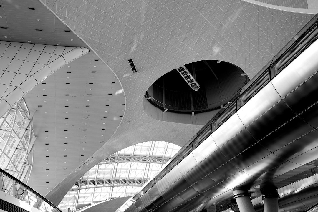 Inside the Incheon Airport train station in South Korea