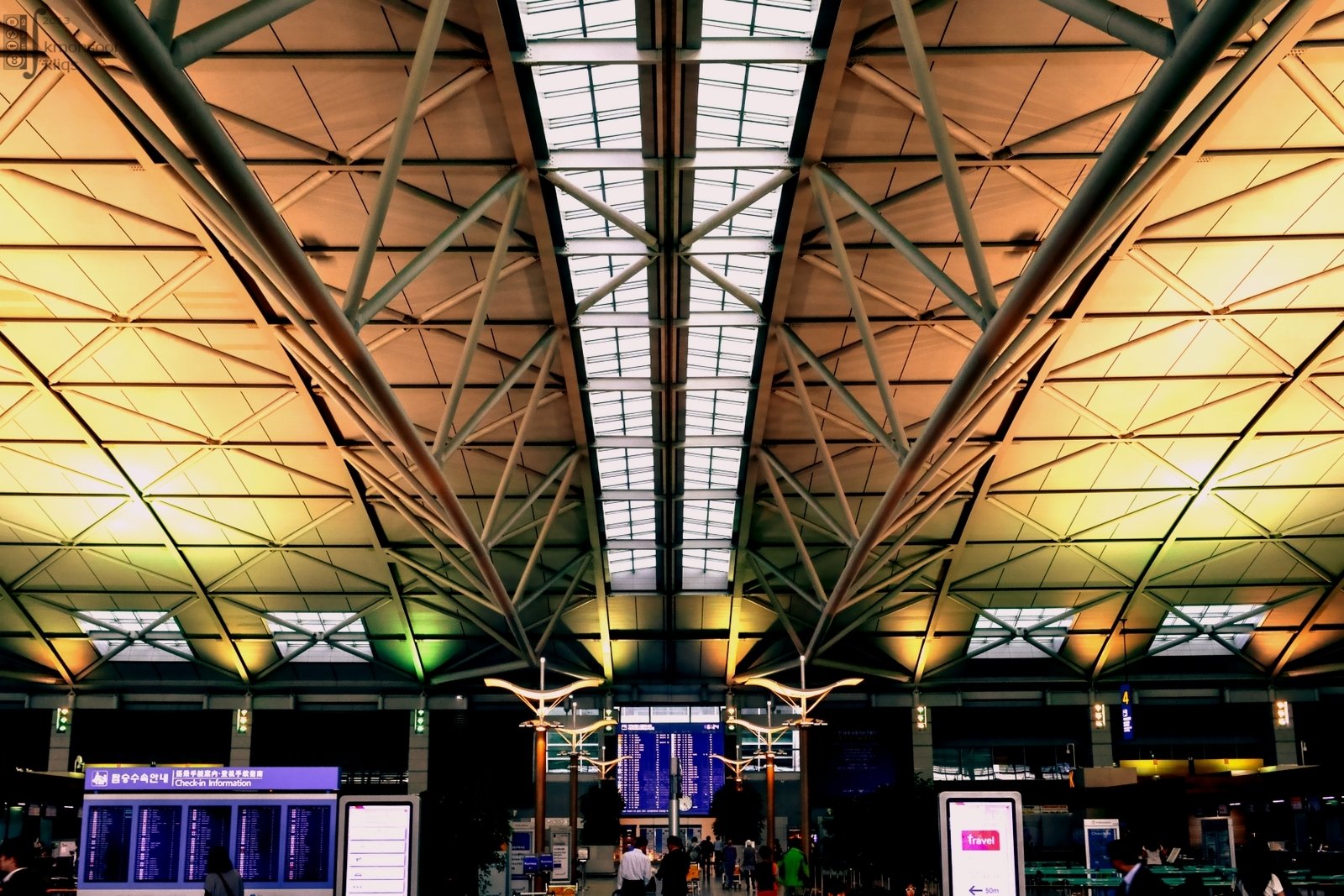 Interior of Terminal 1 at Incheon International Airport
