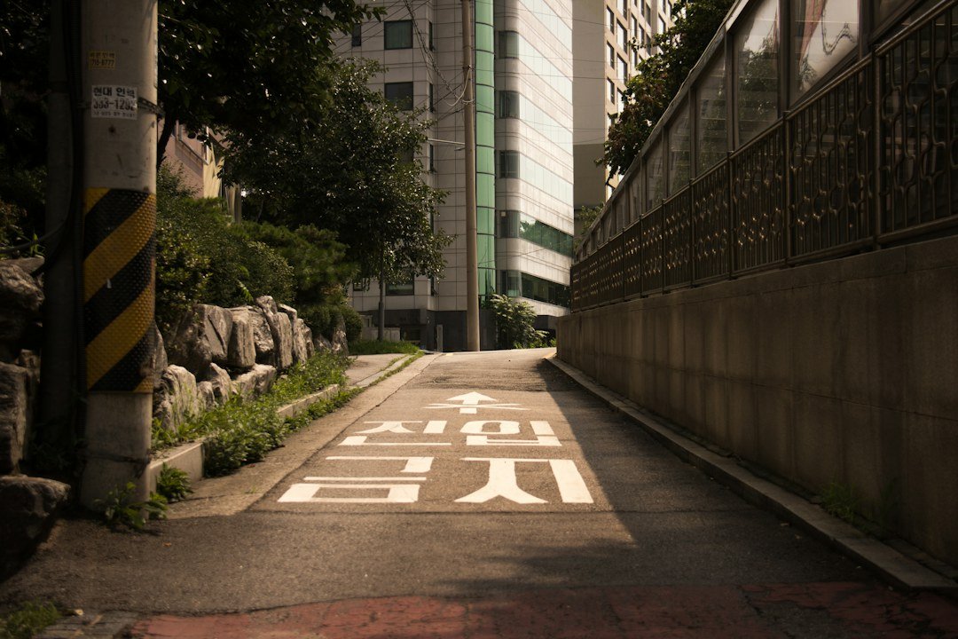 Streetscape in Seoul, South Korea